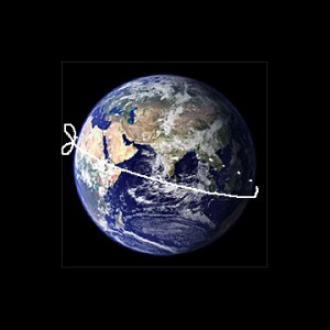 string around earth